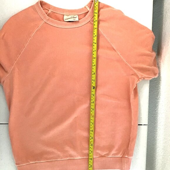 UNIVERSAL THREAD WOMENS PEACH COTTON SHORT SLEEVE CREW NECK SHIRT SIZE SMALLSTAI - Picture 6 of 8